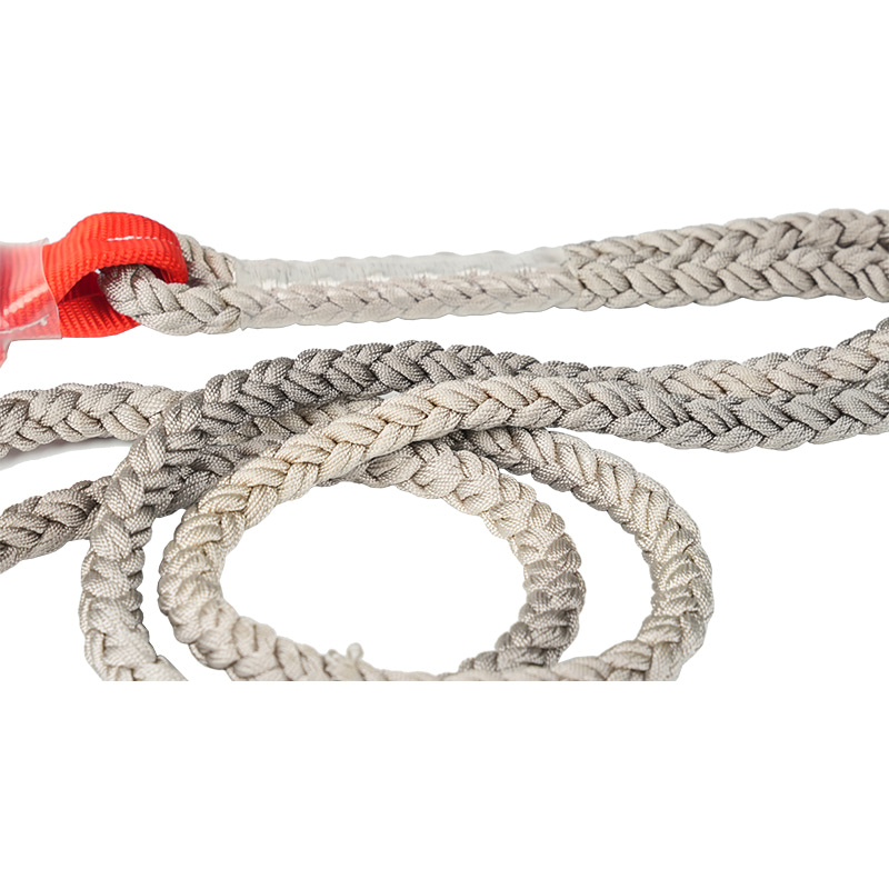 KA-L02 fall protection twin lanyard na may polyamide rope at shock absorber