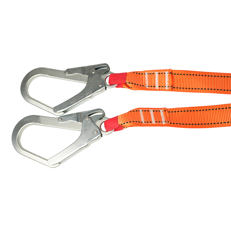 KA-L11 Twin lanyard na may energy absorber para sa proteksyon sa pagkahulog