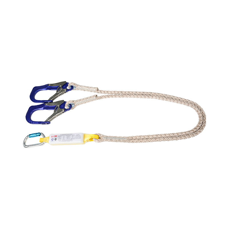 KA-L17 Fall Protection E Safety Lanyard na May Nylon Roe,2 Aluminum Alloy Hooks At 1 Aluminum Alloy Carabiner